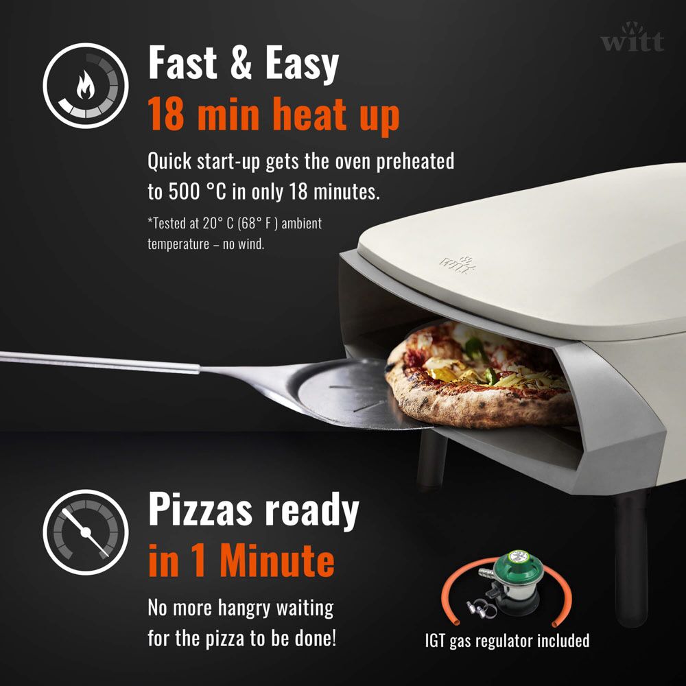Witt Etna Fermo Pizza Oven 16" - Stone - Image 5