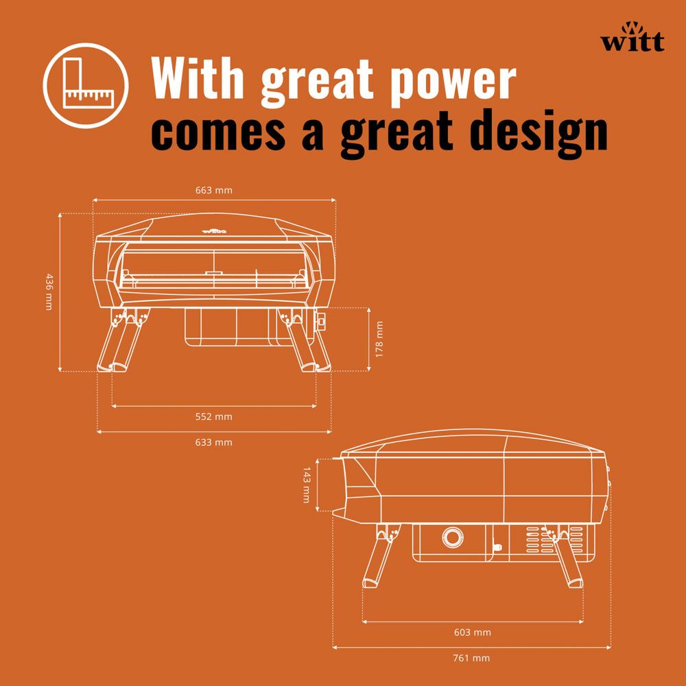 Witt Etna Fermo Pizza Oven 16" - Stone - Image 9