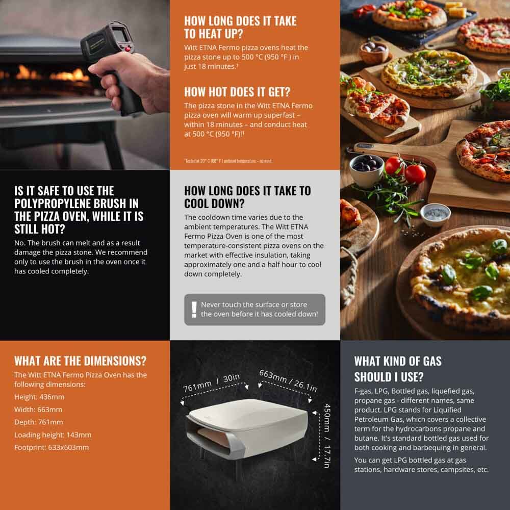 Witt Etna Fermo Pizza Oven 16" - Stone - Image 10