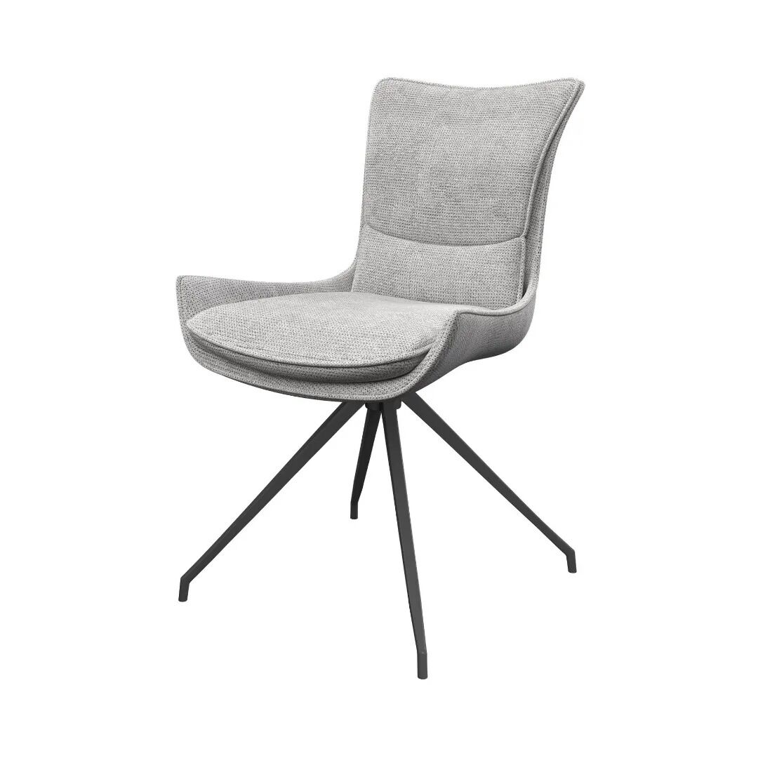Amber Dining Chair Light Grey - Pair - Image 2