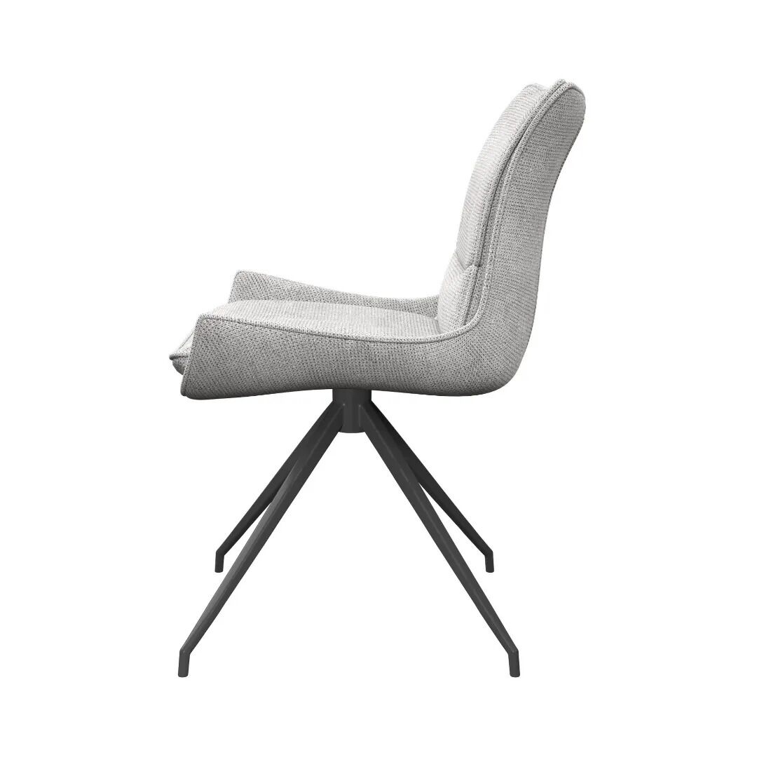 Amber Dining Chair Light Grey - Pair - Image 3
