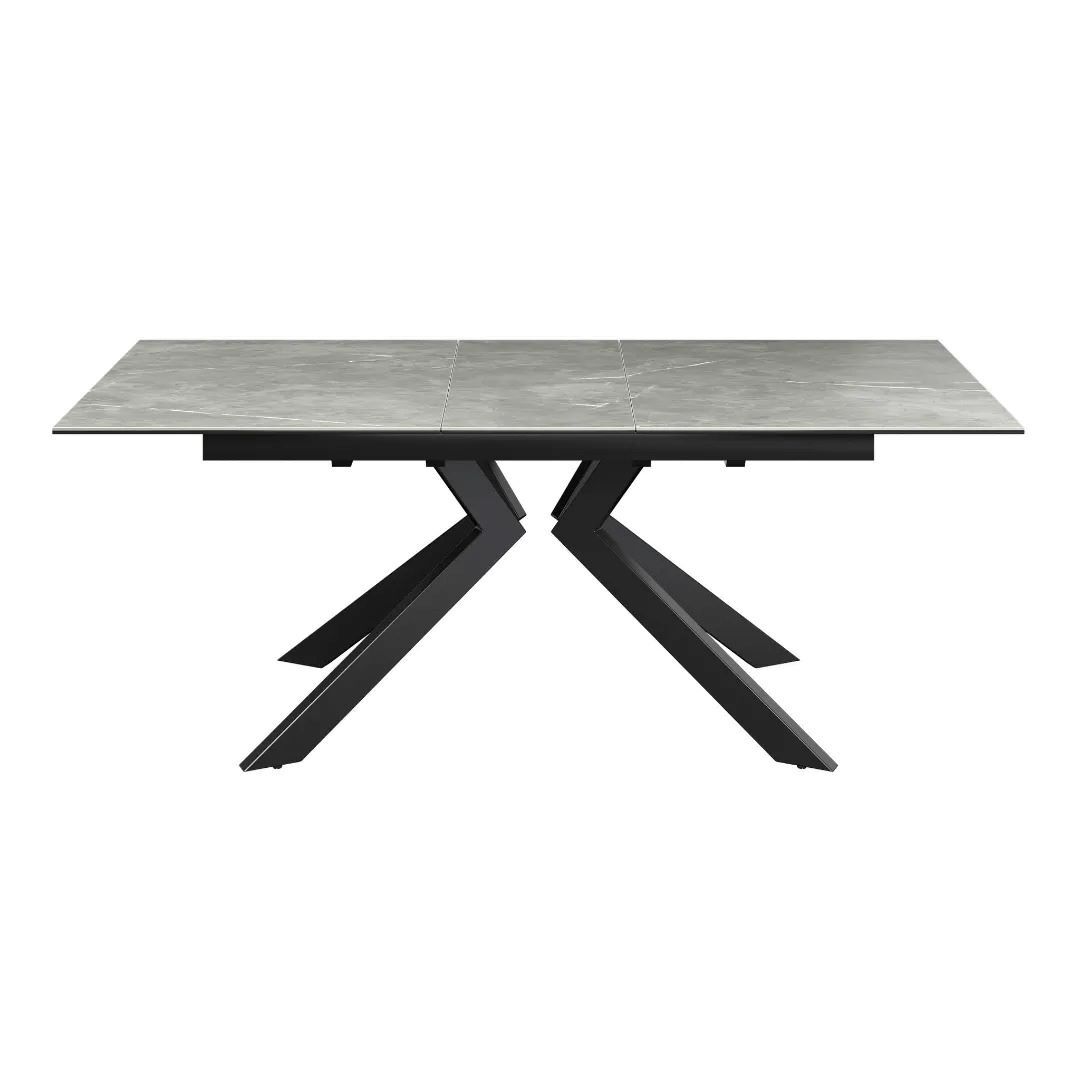 Azzaro Matte Grey Ceramic Extending Dining Table - 160-200cm - Image 2