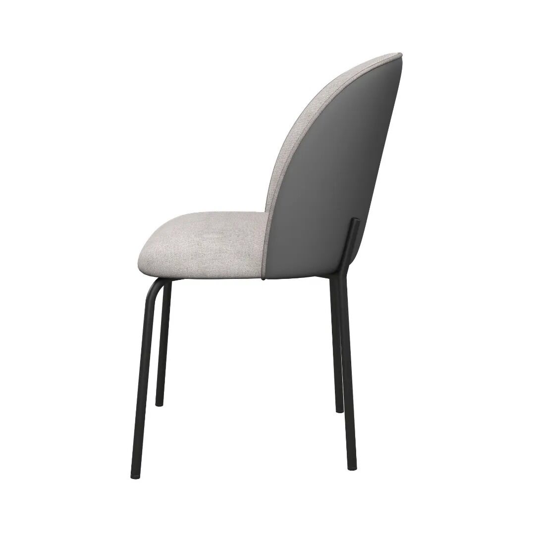 Cartier Dining Chair 2 Tone Grey - Pair - Image 3