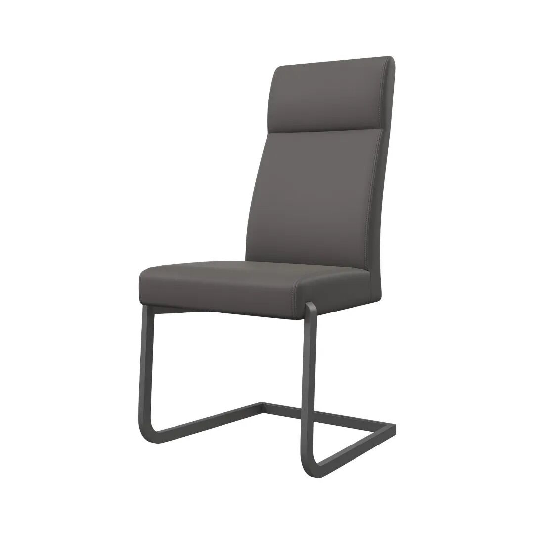 Dante Dining Chair Grey With Grey Frame - Pair - Image 2