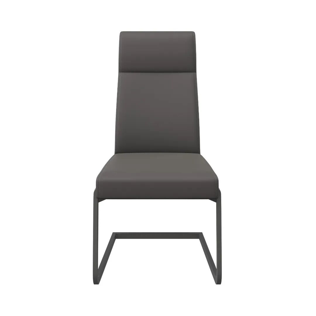 Dante Dining Chair Grey With Grey Frame - Pair