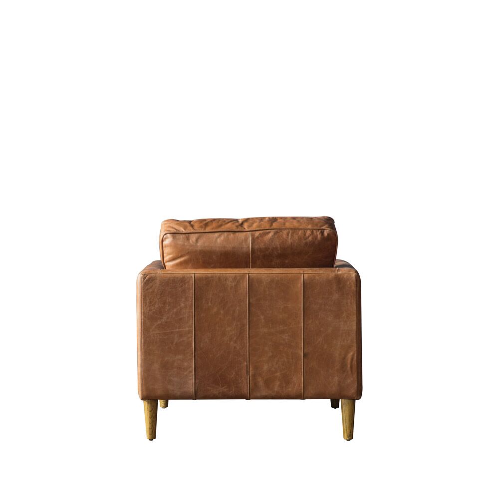 Bursa Armchair Vintage Brown Leather - Image 4