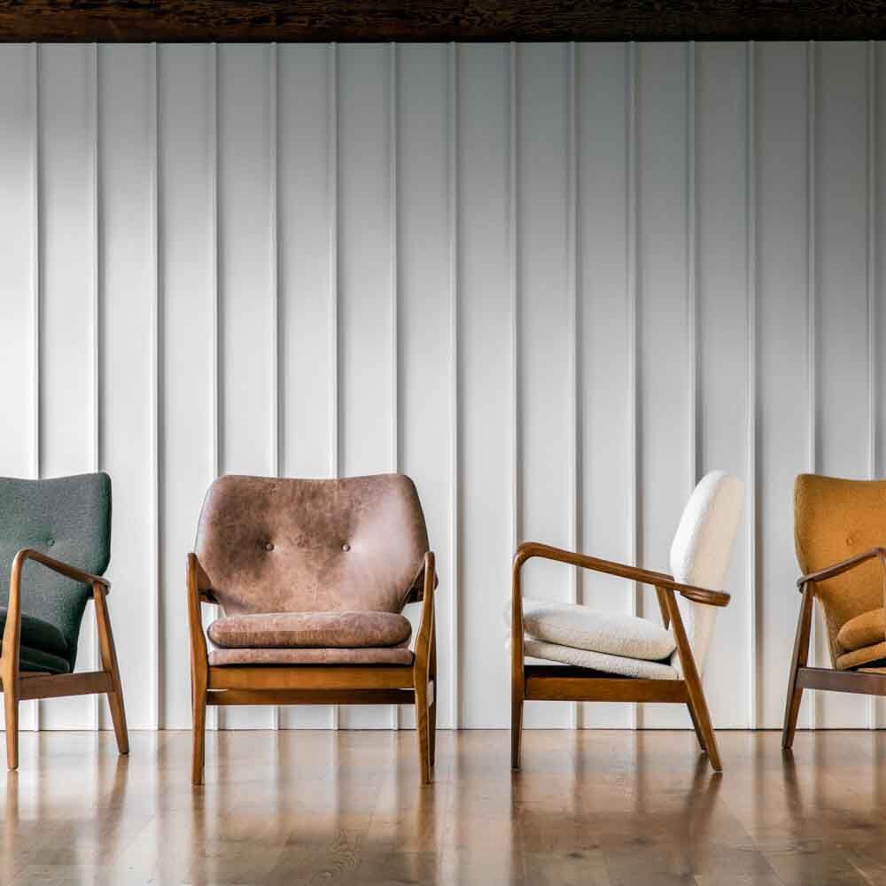 Kalmar Armchair Brown Leather - Image 2