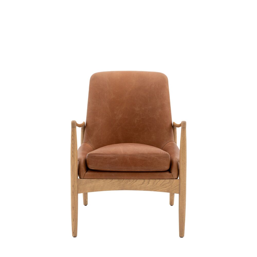 Darro Armchair Brown Leather - Image 5
