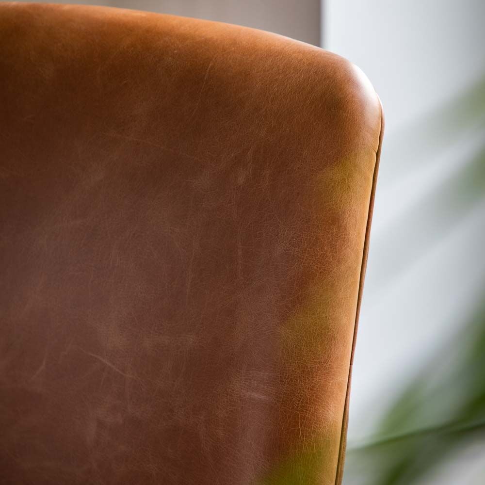 Darro Armchair Brown Leather - Image 3
