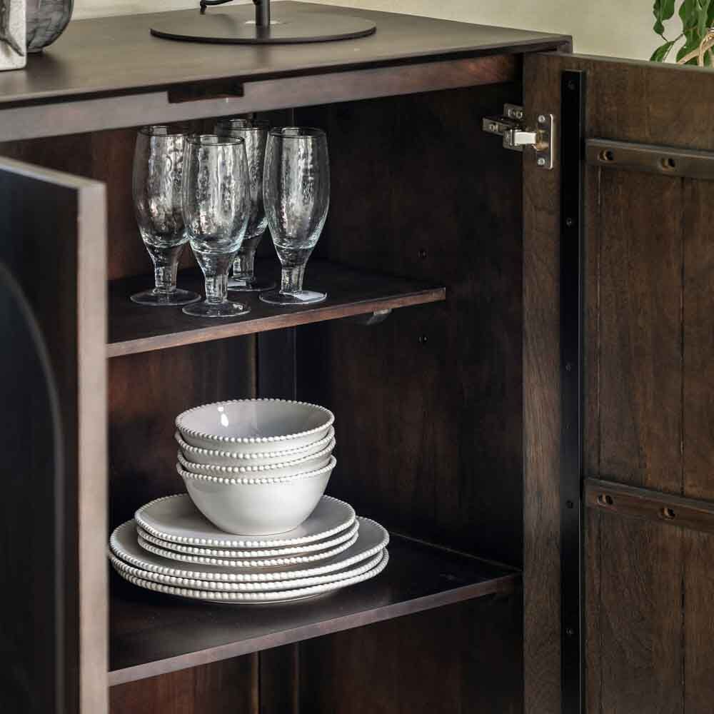 Arch 2 Door Cupboard Walnut - Image 2