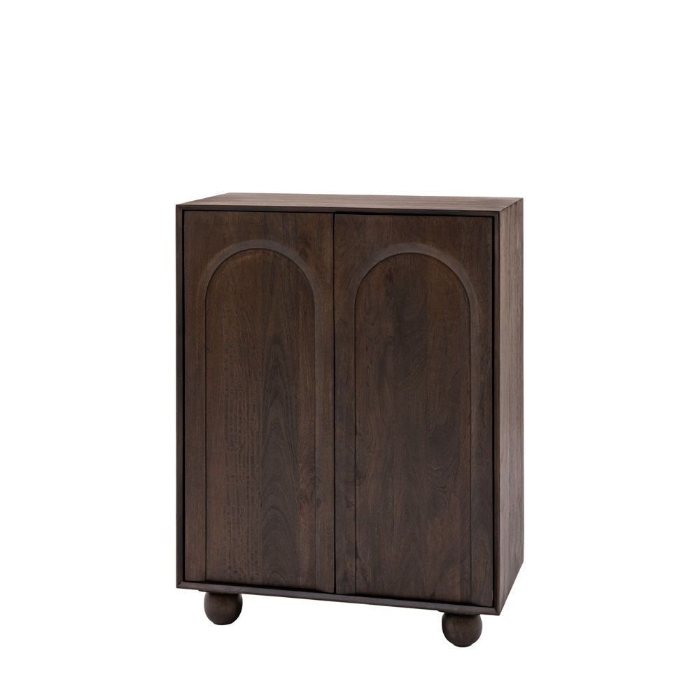 Arch 2 Door Cupboard Walnut - Image 3