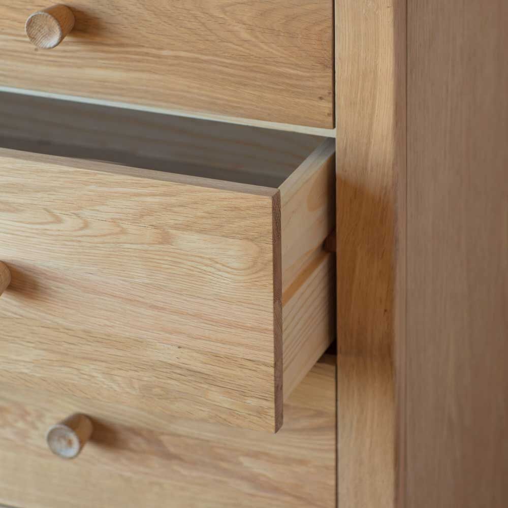 Harbin 5 Drawer Chest Oak - Image 2