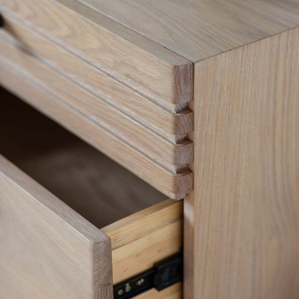 Sapporo 6 Drawer Chest Oak - Image 2