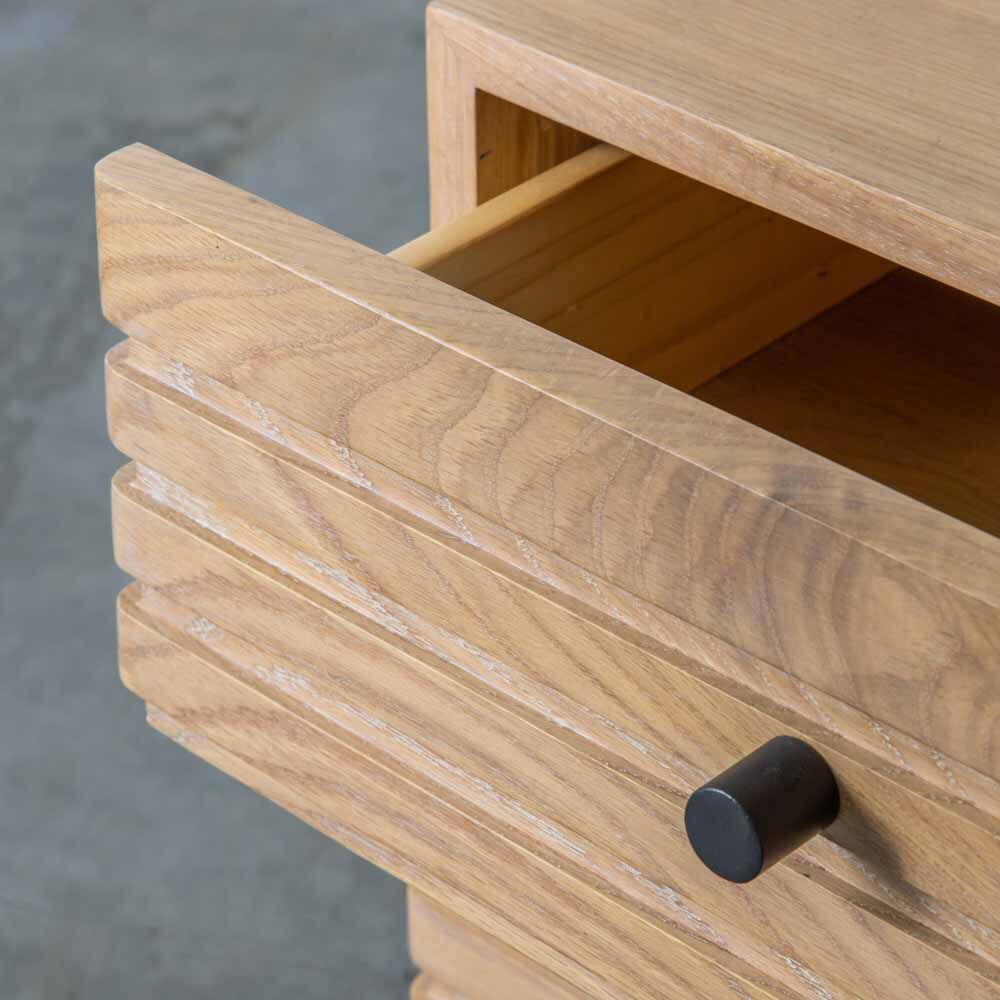 Sapporo 6 Drawer Chest Oak - Image 4