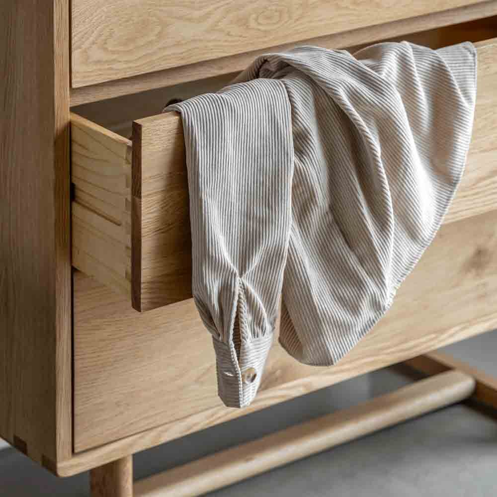 Hamburg 5 Drawer Chest Natural - Image 2