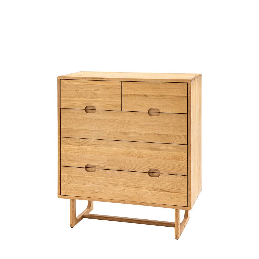 Hamburg 5 Drawer Chest Natural - Image 3