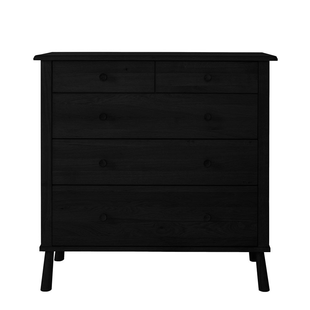 Harbin 5 Drawer Chest Black - Image 2