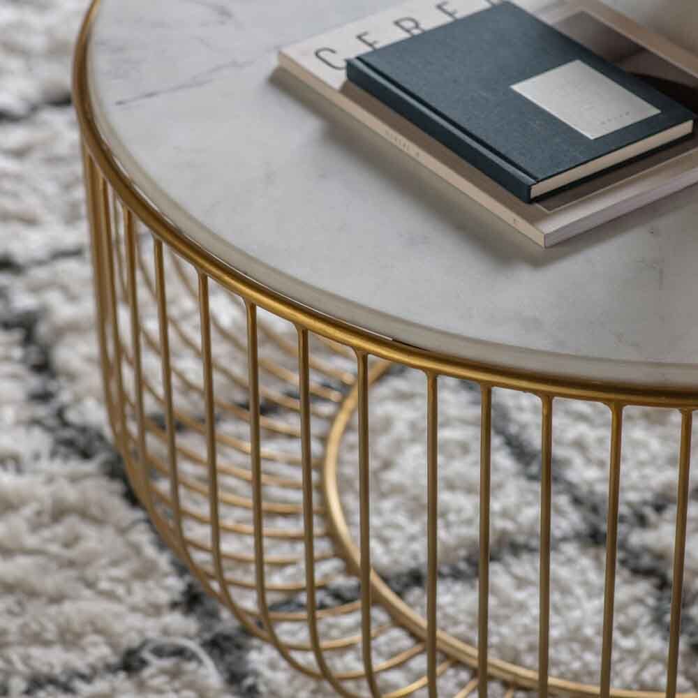Saran Coffee Table Gold - Image 2