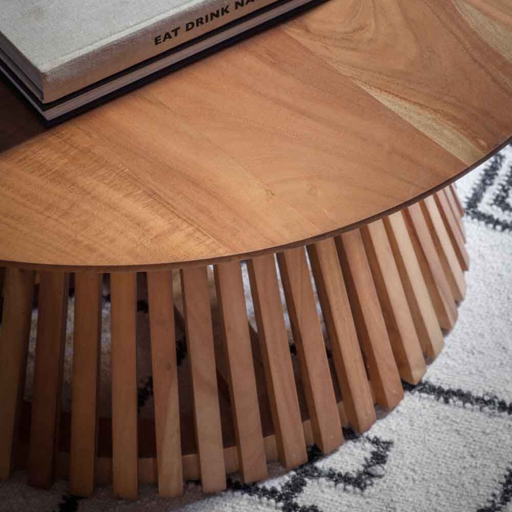 Rochelle Slatted Coffee Table - Image 2