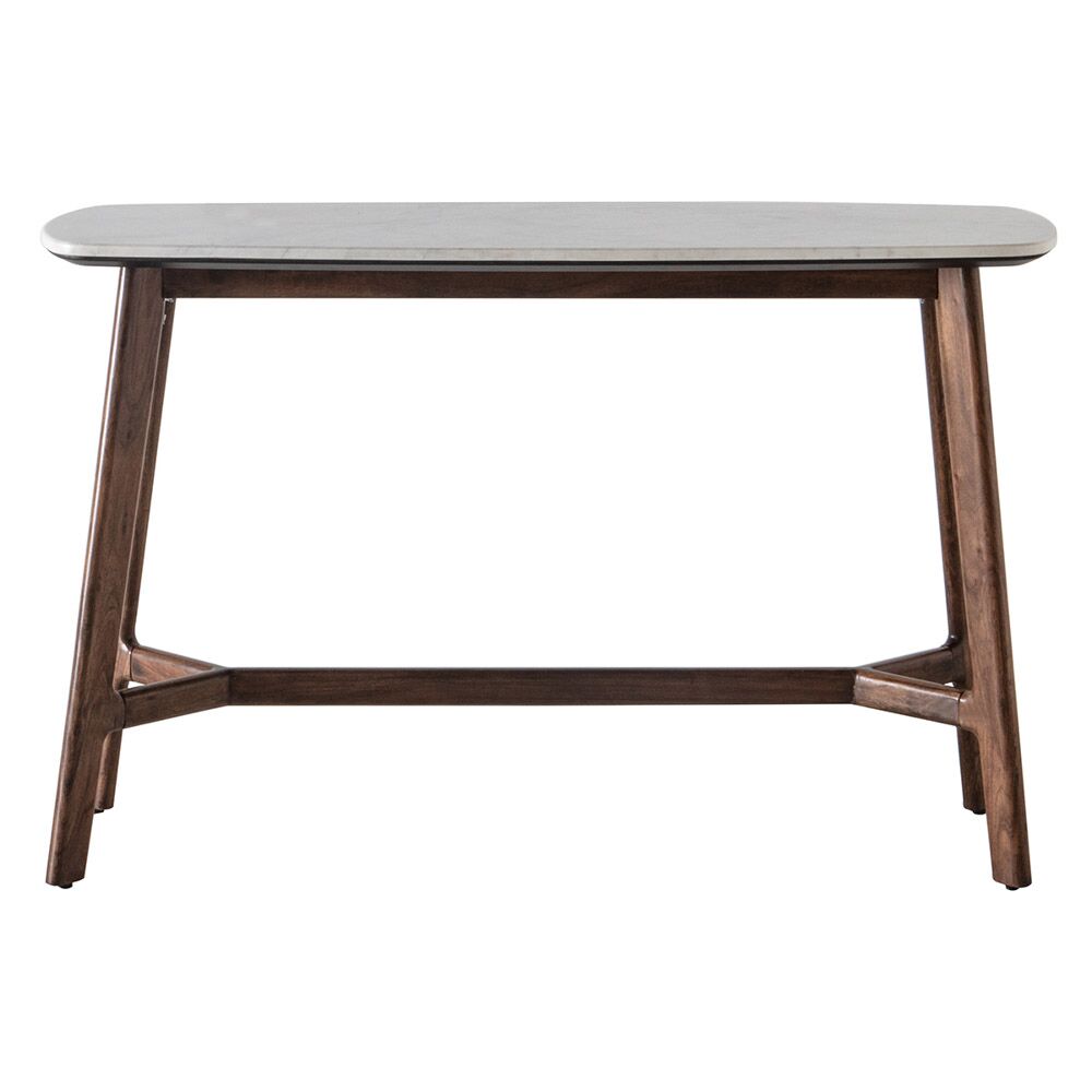 Managua Console Table Dark Wood / Marble - Image 5