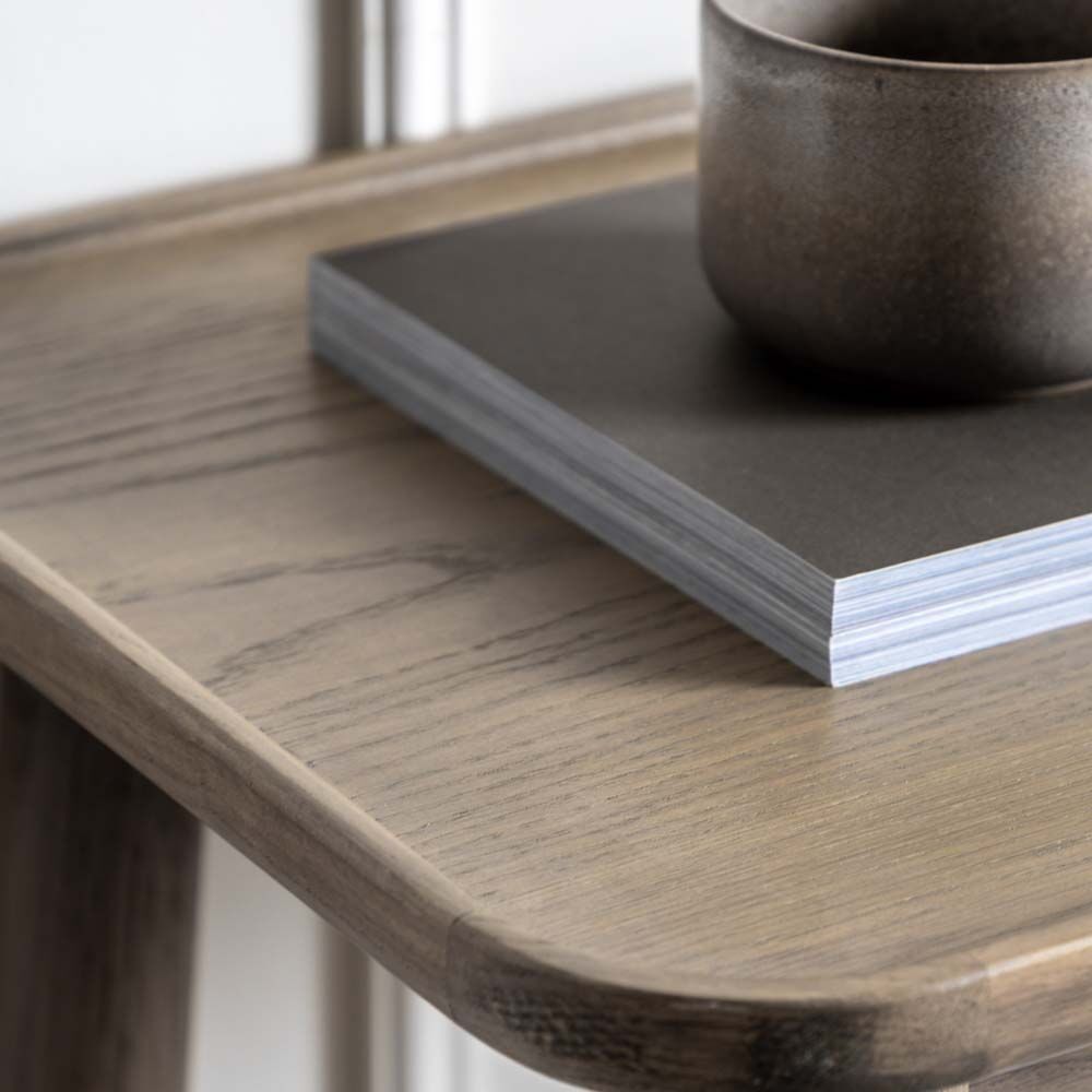 Clapton Console Table Grey Oak - Image 2