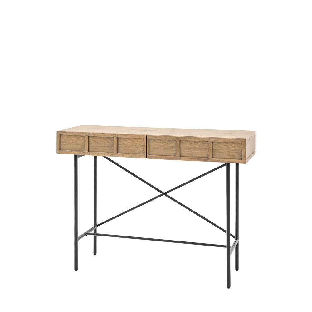 Harty Panelled 2 Drawer Console - Image 3