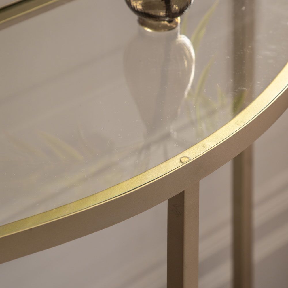 Dijon Console Table Champagne - Image 2