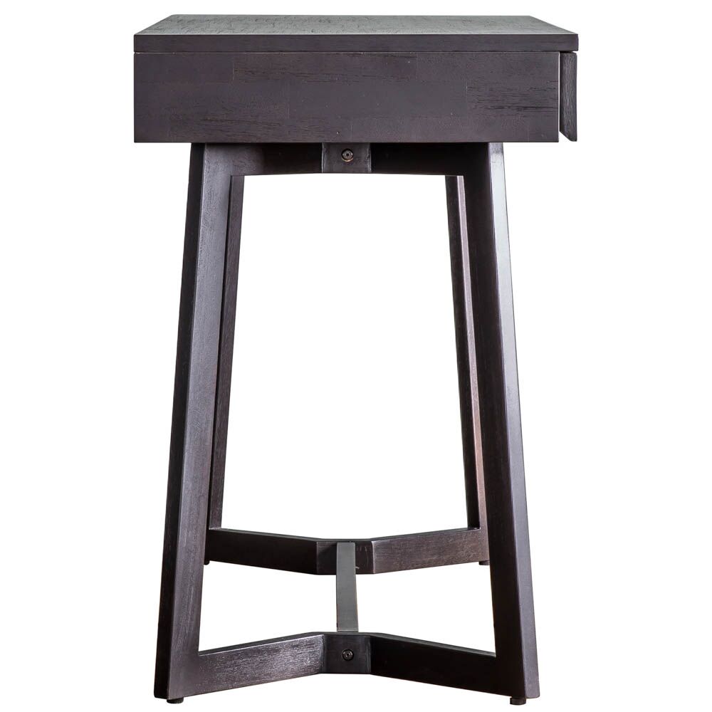 Aswan Boutique 2 Drawer Desk Black Mango - Image 4