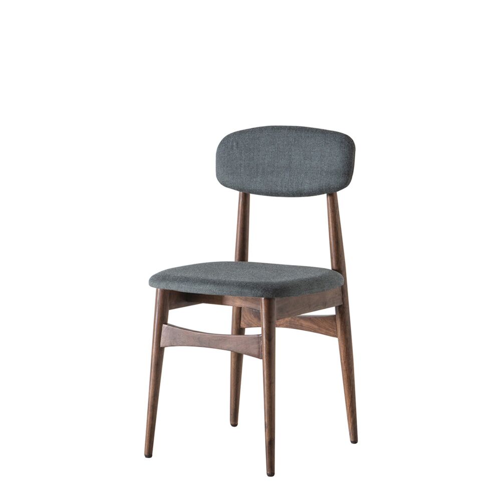 Managua Chair Dark Wood / Grey (2 Pack) - Image 3