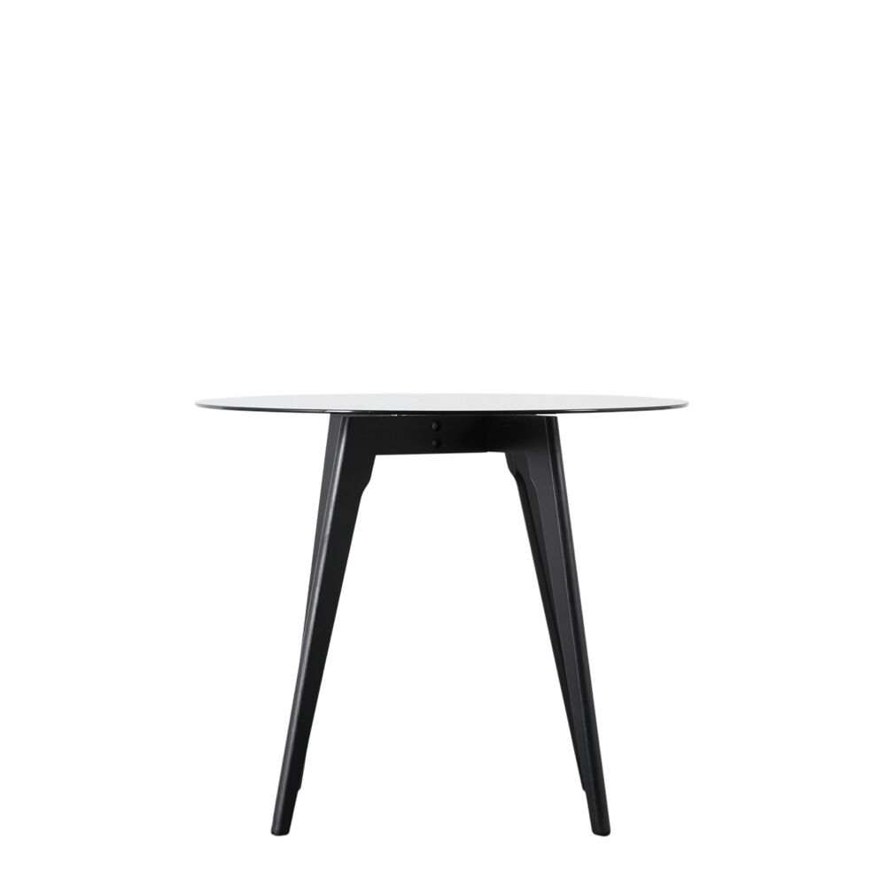 Kyoto Round Dining Table Black - Image 3