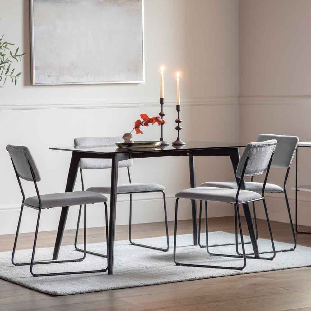 Kyoto Rectangle Dining Table Black