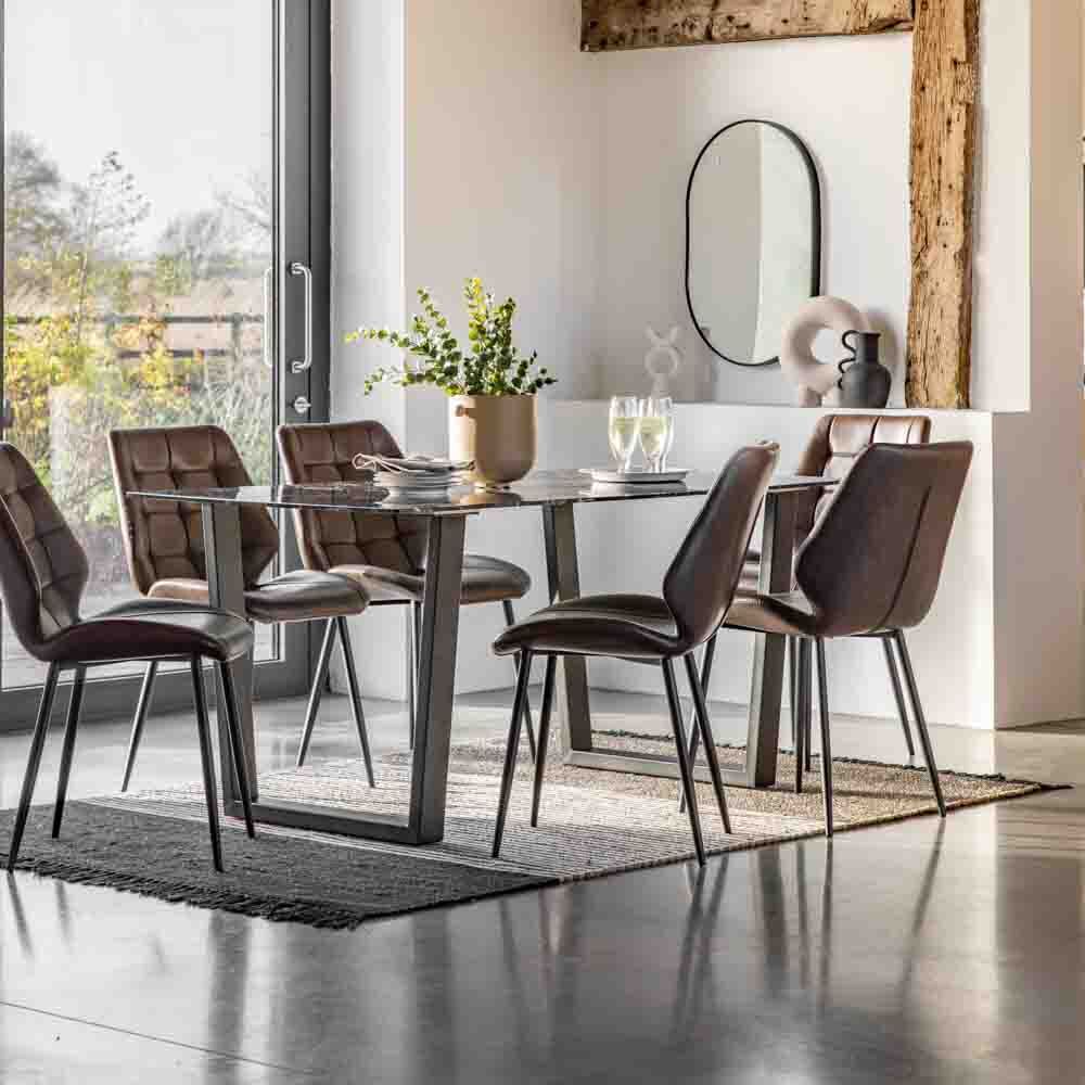 Talbot Dining Table Black Effect - Image 2