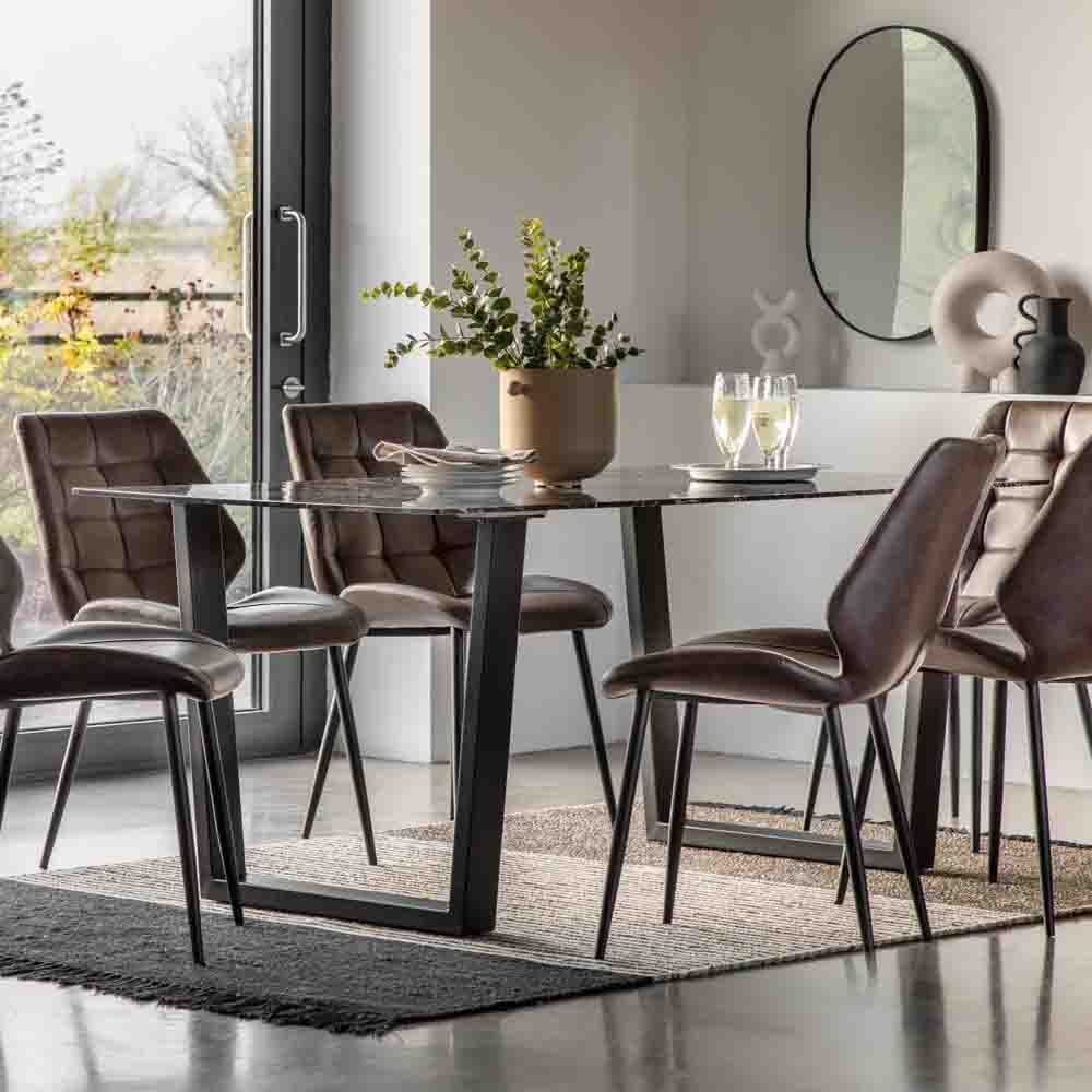 Talbot Dining Table Black Effect - Image 3
