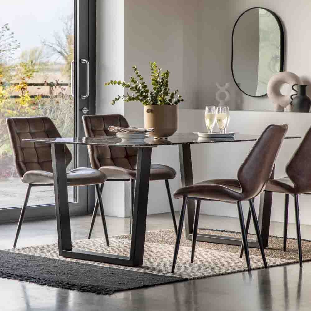 Talbot Dining Table Black Effect - Image 4