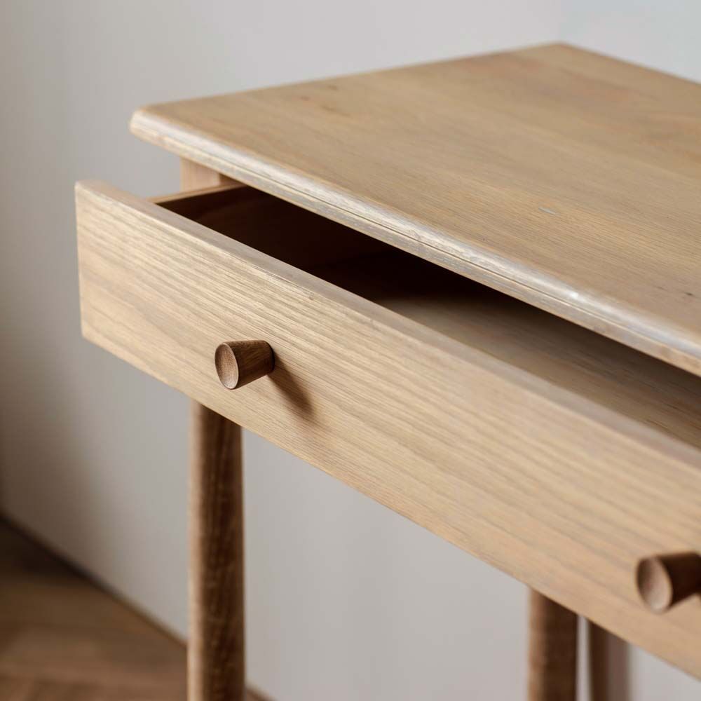 Harbin Dressing Table With Drawer Oak - Image 2