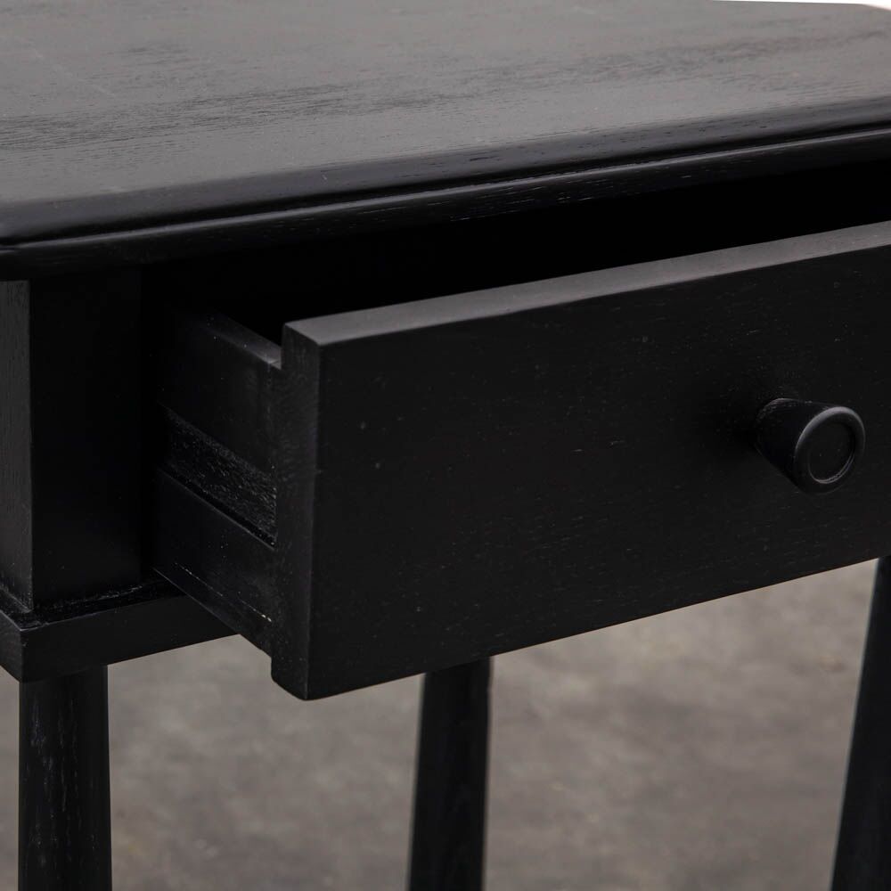 Harbin Dressing Table With Drawer Black - Image 4