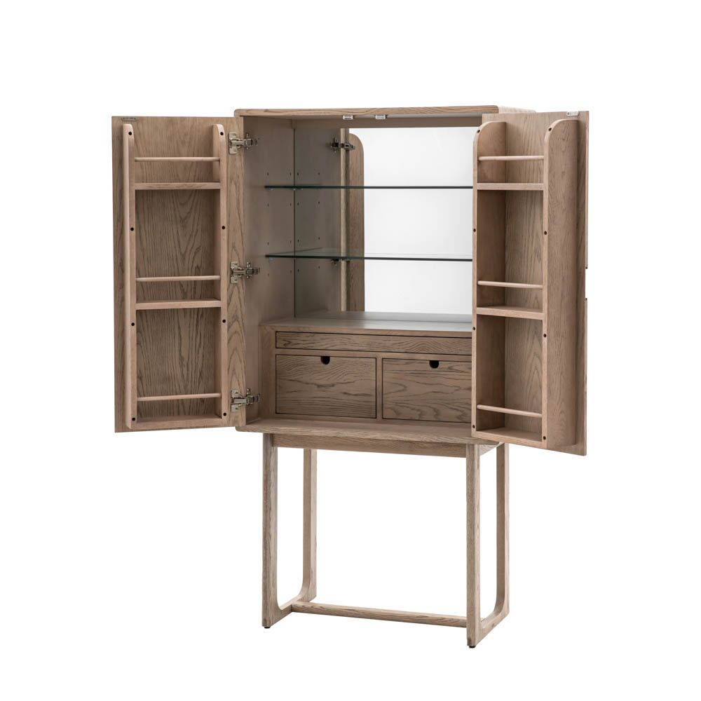 Hamburg Cocktail Cabinet Smoked - Image 4