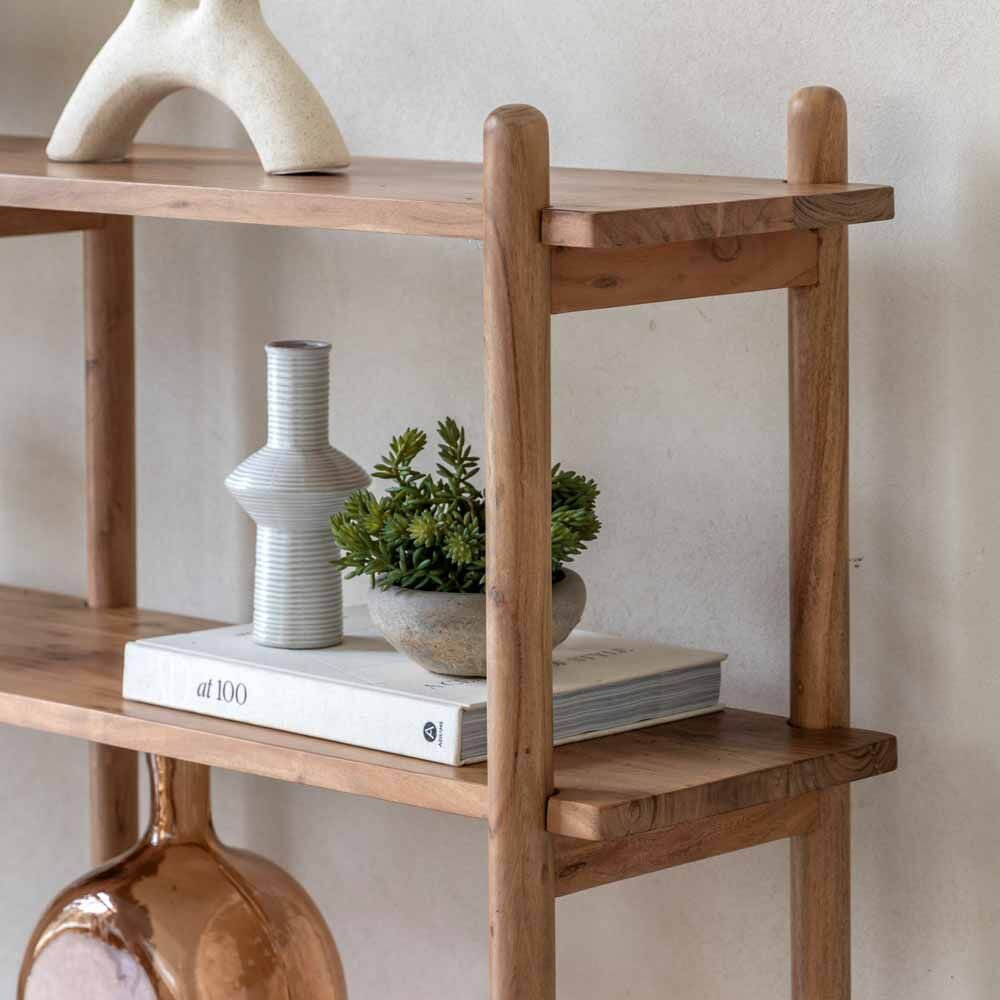 Hanover Open Display Unit Natural Acacia - Image 2