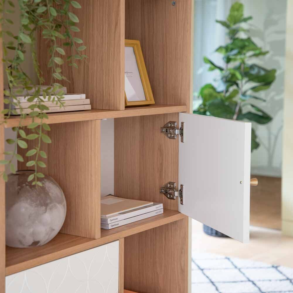 Turku Display Unit Oak White - Image 2