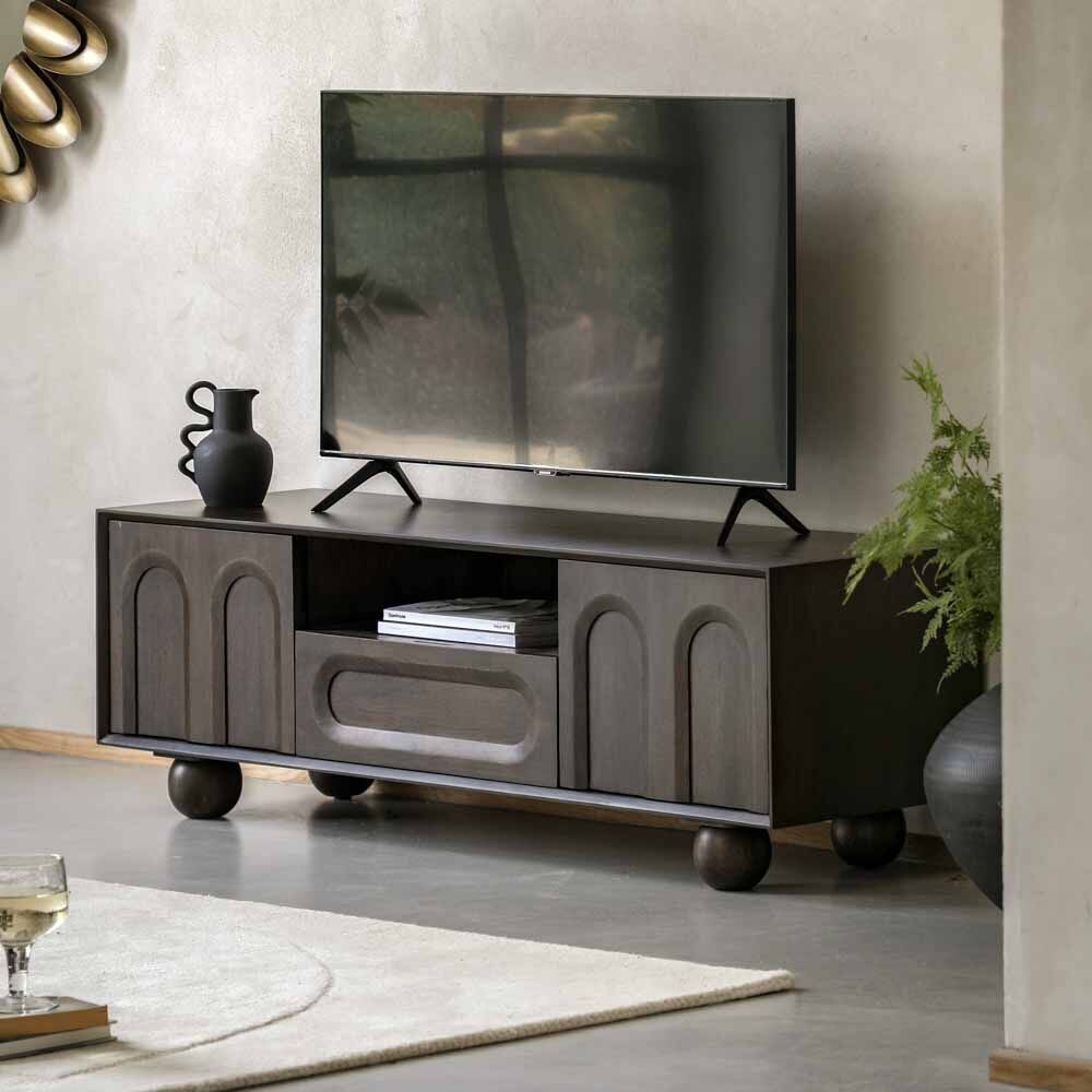 Arch Media Unit Walnut