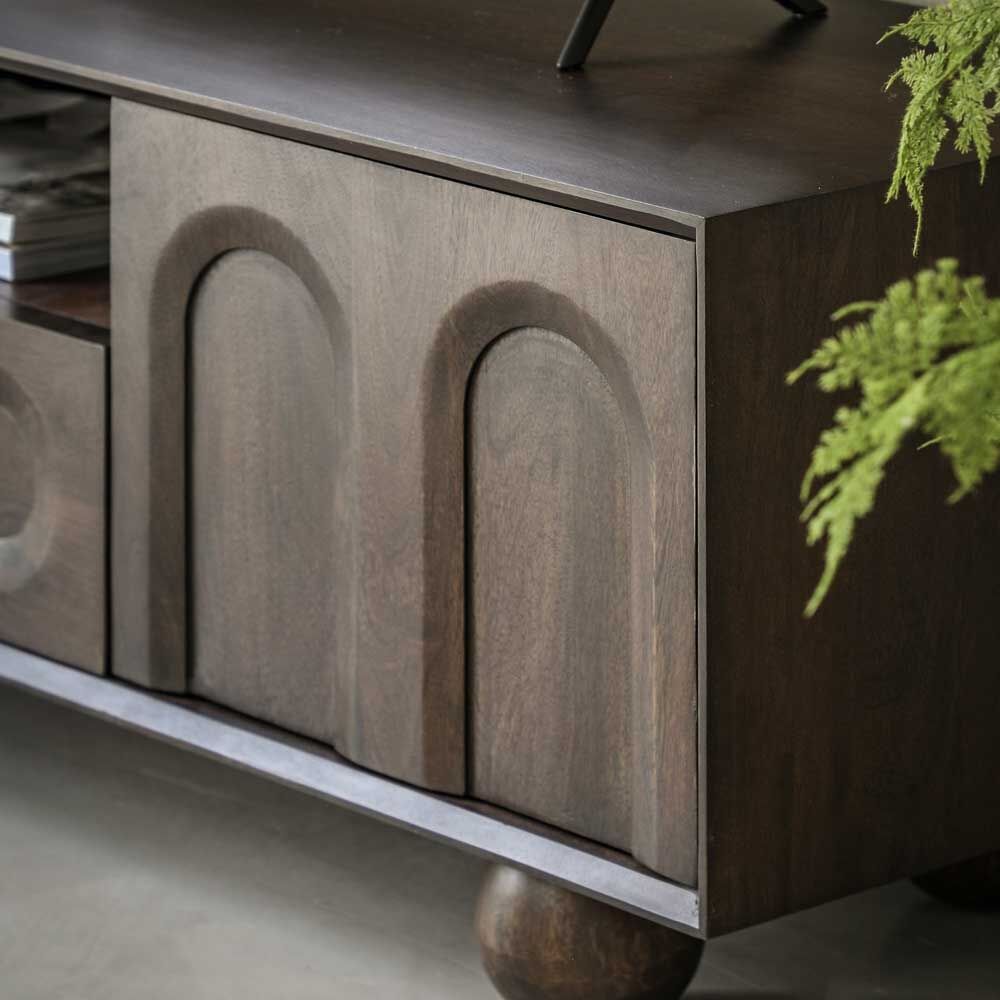 Arch Media Unit Walnut - Image 2