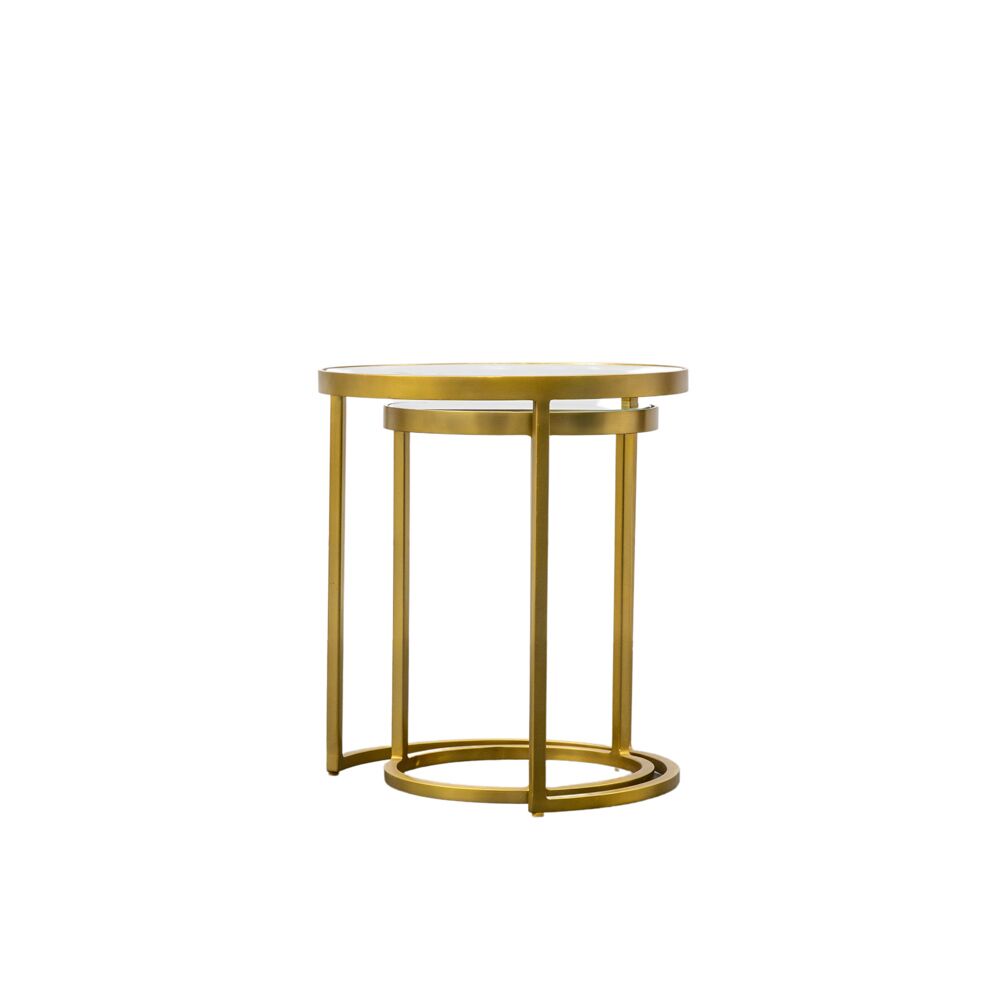Fulda Nest of Two Tables Gold - Image 4
