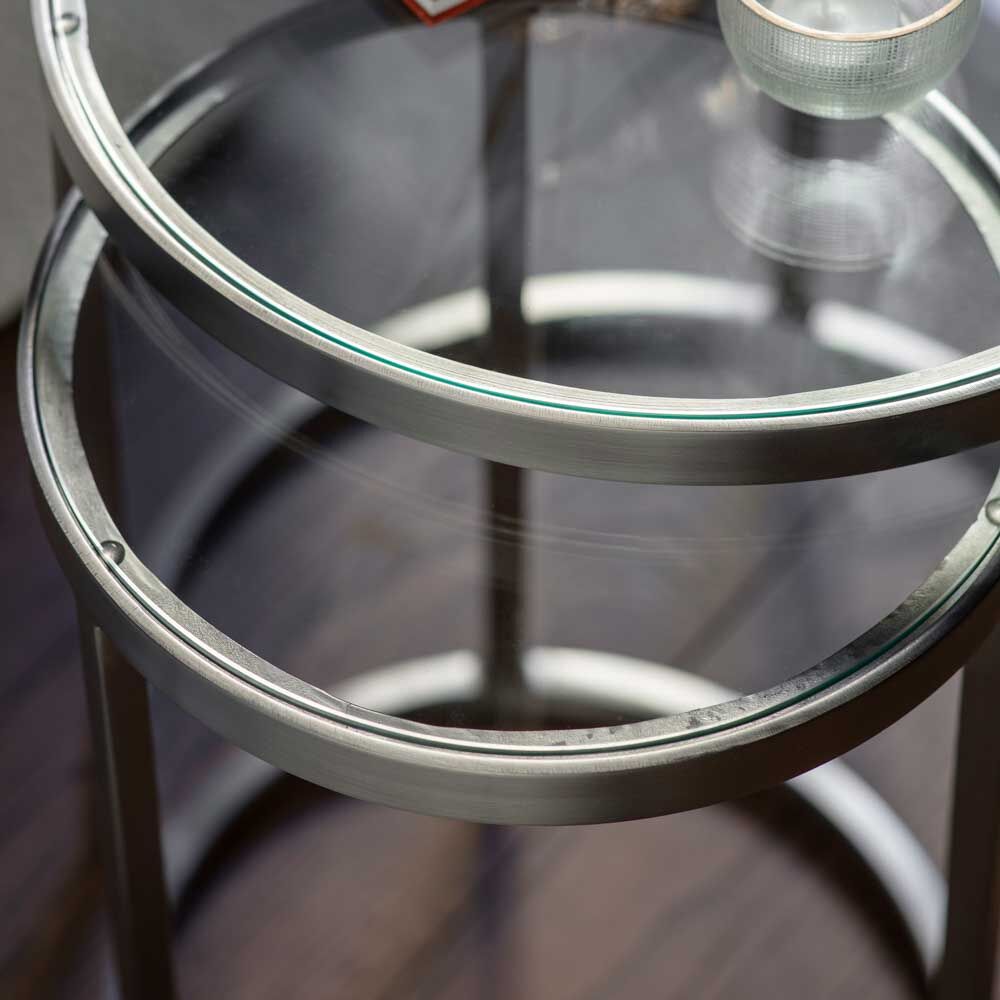Fulda Nest of Two Tables Silver - Image 2