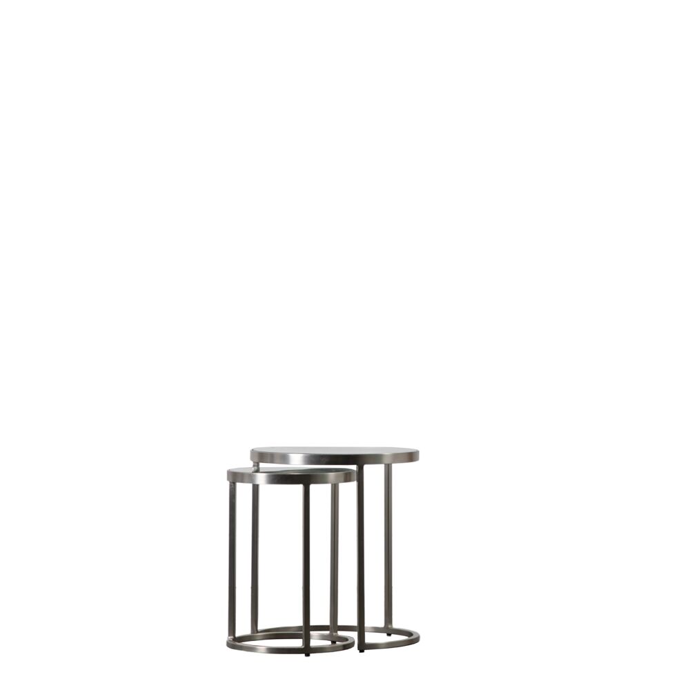 Fulda Nest of Two Tables Silver - Image 4