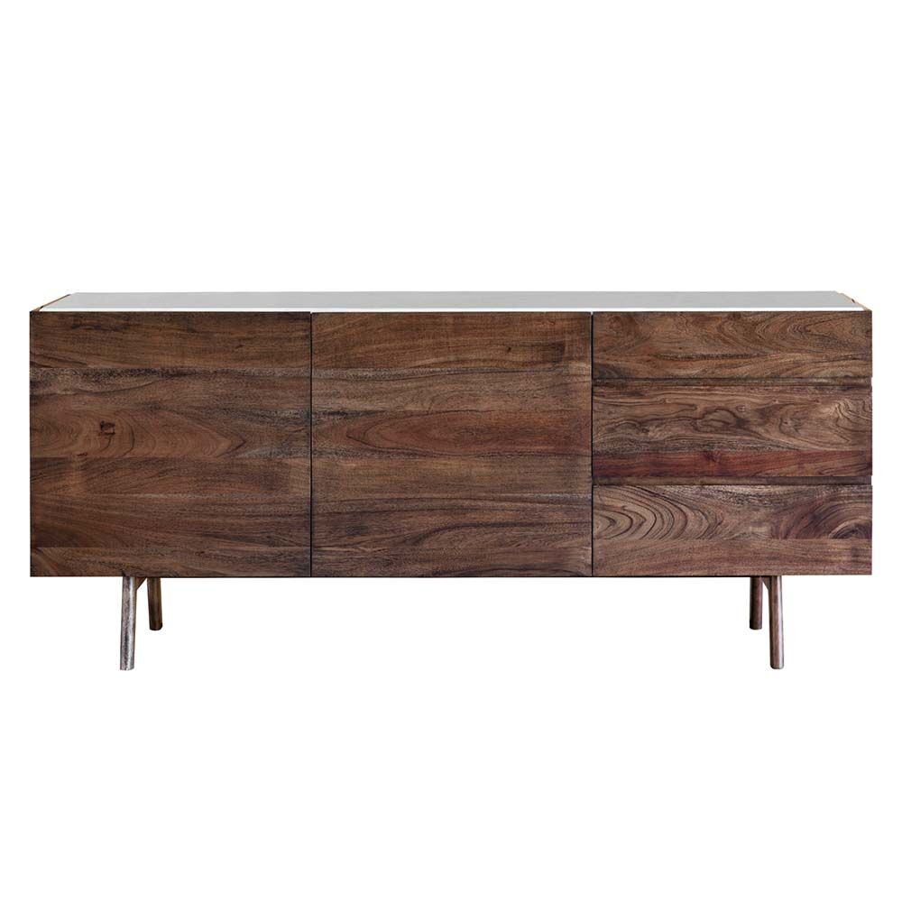 Managua Sideboard Dark Wood / Marble - Image 5