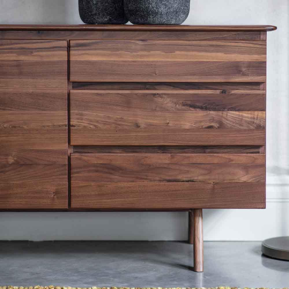 Girona 2 Door / 3 Drawer Sideboard Walnut - Image 2