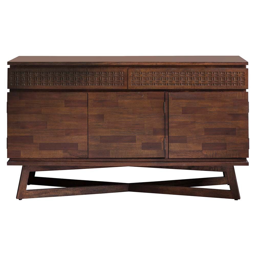 Aswan Retreat 3 Door / 2 Drawer Sideboard Brown Mango - Image 5