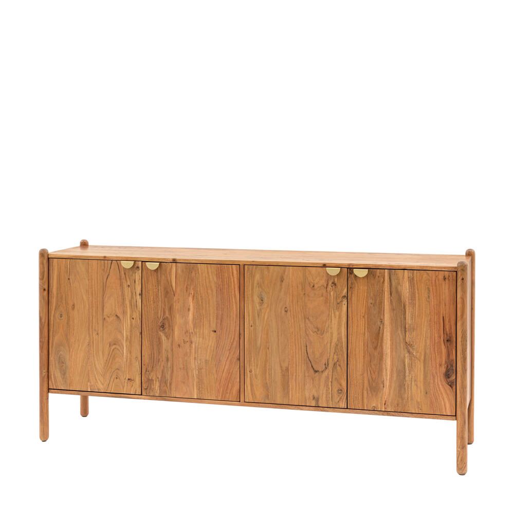 Hanover 4 Door Sideboard Natural Acacia - Image 3