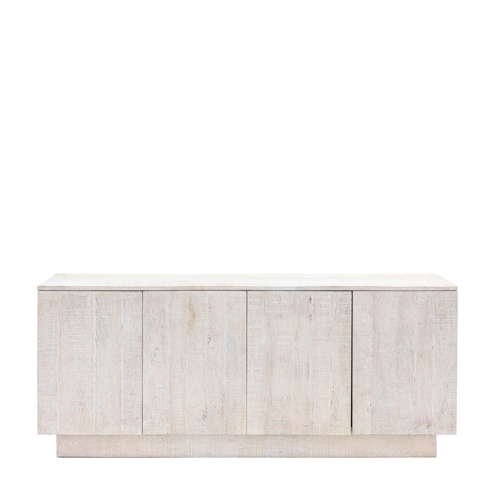 Helsinki 4 Door Sideboard Whitewash - Image 4