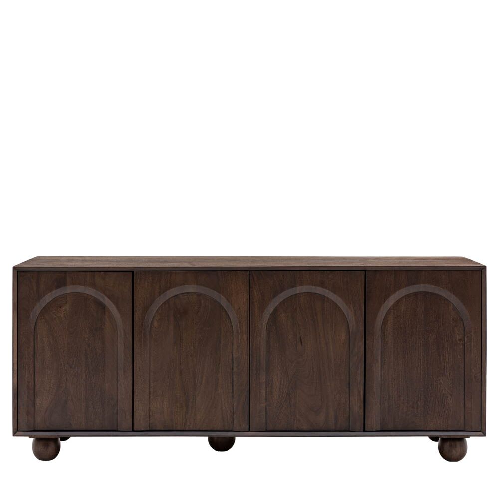 Arch 4 Door Sideboard Walnut - Image 5